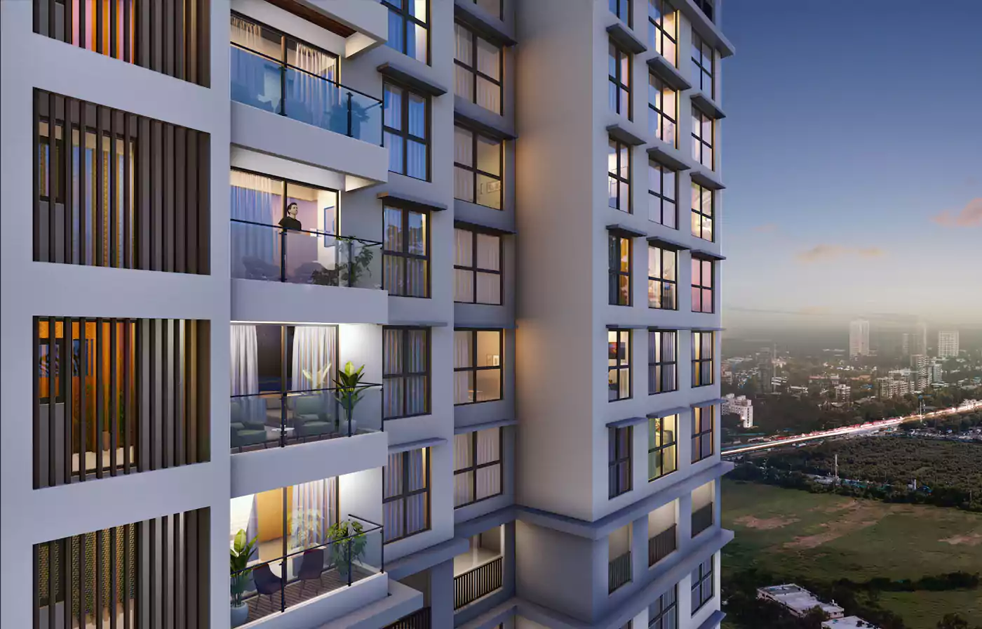 Runwal Sunrays building elevation